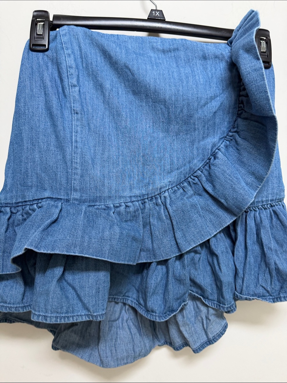Express Denim  Strapless Corset Top